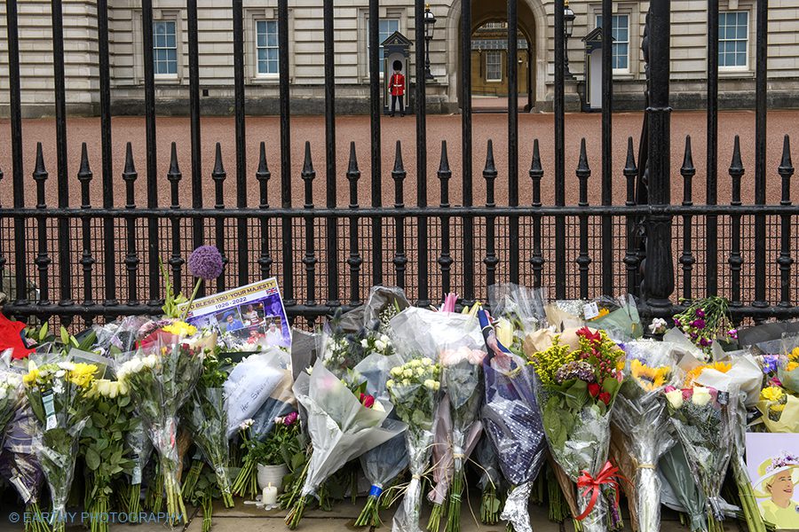 Floral tributes for the Queen