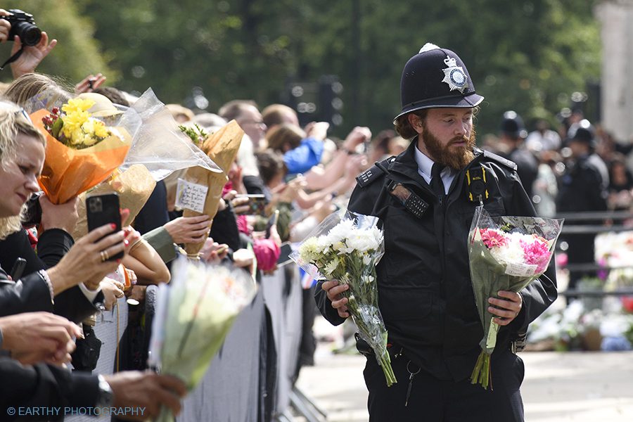 Floral tributes for the Queen