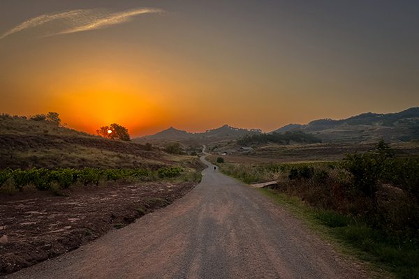 Leaving Nájera on our way to Cirueña we witnessed an amazing sunrise which turned out to be my favourite photograph that I took on the entire Camino Francés